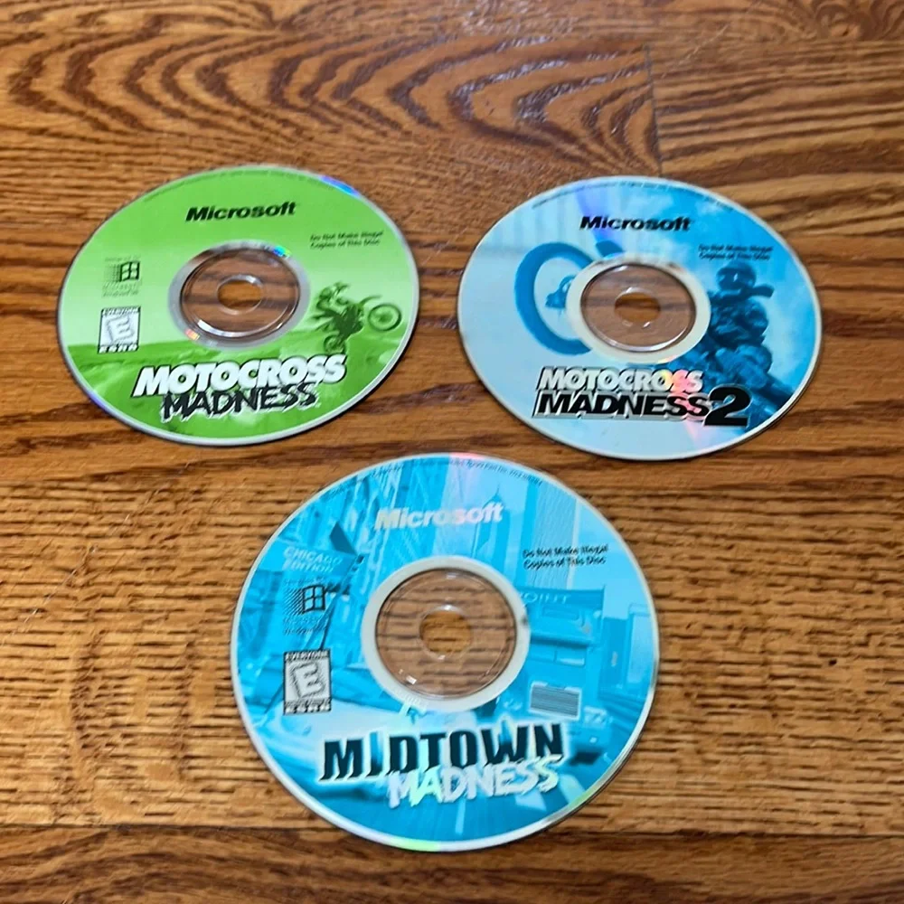Microsoft Motocross Madness 1&2, and Midtown Madness